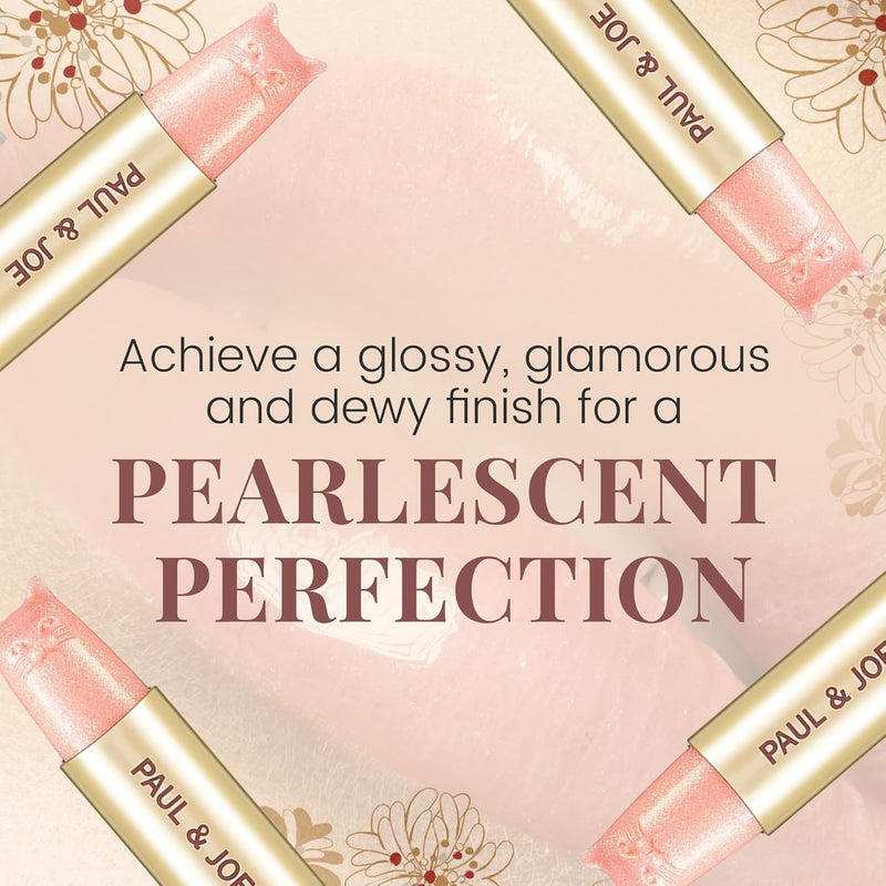 Paul & Joe Pearl Lipstick Refill Only, Case Sold Separately, Cat-Shaped Glossy Light Pink Lipstick, Moisturizing Lip Care with Shea Butter and Jojoba Oil, 402 Pearl Lipstick, 0.10 oz Infinity Warehouse