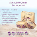 SkinCare Cover-Natural Waterproof Full Coverage Vegan, Cruelty-Free Foundation Concealer. 0.60 oz No Parabens, Gluten,Fragrance. (Bronzed Bodies) SWEET LEILANI