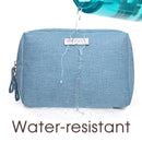 Small Makeup Bag for Purse Travel Makeup Pouch Mini Cosmetic Bag for Women Girls (Small, Sky Blue) Narwey