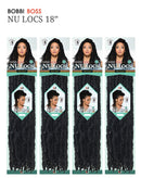 Bobbi Boss Synthetic Hair Crochet Braids African Roots Braid Collection Nu Locs 18" (4-Pack, T4/3027) BOBBI BOSS
