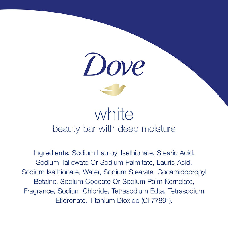 Dove Beauty Bar Gentle Skin Cleanser Moisturizing for Gentle Soft Skin Care Original Made With 1/4 Moisturizing Cream 2.6 oz Dove