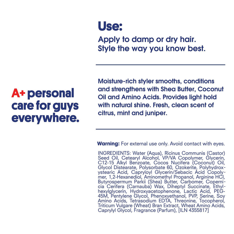 Huron - Men's Condition & Light Hold Hair Styler. Versatile grooming cream smooths & conditions while providing a light, flexible hold and matte finish. Fresh, clean scent. 100% vegan. 1.6 oz. HURON