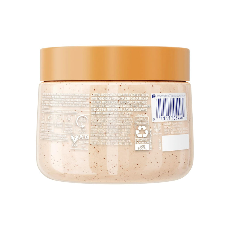 Dove Vanilla Body Scrub Exfoliates and Deeply Nourishes for Smooth, Radiant Skin 15oz Infinity Warehouse
