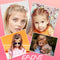 EAONE 100Pcs Butterfly Hair Clips Pastel Hair Clips Mini Cute Clips Hair Accessories for Hair 90s Girls Women with Box Package, Gradient Tansparency Colors EAONE
