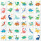 PapaKit Party Dinosaurs 36 Temporary Fake Tattoo Set, 18 Individually Wrapped Sheets | Kids Girls & Boys Birthday Party Favor Gift Reward, Non-Toxic Food Grade Ingredients Safe Removable PapaKit Store