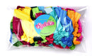 Syleia 100 Hair Ties Wild Flowers Colors, Elastic Ribbon, Ponytail Holders, No Crease, Hand Knotted, Fold Over, Ouchless, No Metal, All Hair Types Syleia