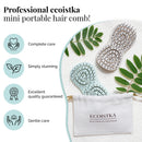 Ecoistka 100% Bio Detangling Brush, Kids Friendly Hairbrush With Ultra Soft Bristles, Natural Hair Care for All Hair Types, Unisex Hair Comb for Knots & Hair Damage (Mini Brush-Beige) ECOISTKA