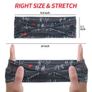 Headbands with Button for Mask, Wide Nurses Headbands Non Slip Elastic Ear Protection for Women Men Doctors Sweatband Head Wrap ABAMERICA