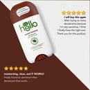 hello Deodorant With Shea Butter for Women + Men, 24 Hour Odor Protection - Sweet Coconut, Fresh Citrus, and Clean + Fresh, No Aluminum, + No Baking Soda, Vegan & Parabens Free, 2.6oz, 3 count hello