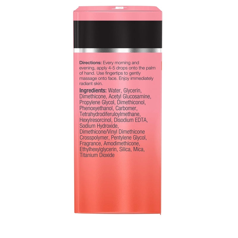 Neutrogena Bright Boost Illuminating Face Serum with Neoglucosamine & Turmeric Extract for Even Skin Tone, Resurfacing Serum for Face to Reduce Dark Spots & Hyperpigmentation, 1 Fl Oz Neutrogena