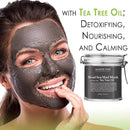 Majestic Pure Moroccan Red Clay Mud Mask and Dead Sea Mud Mask with Tea Tree Oil Bundle - Skin Care Package MAJESTIC PURE