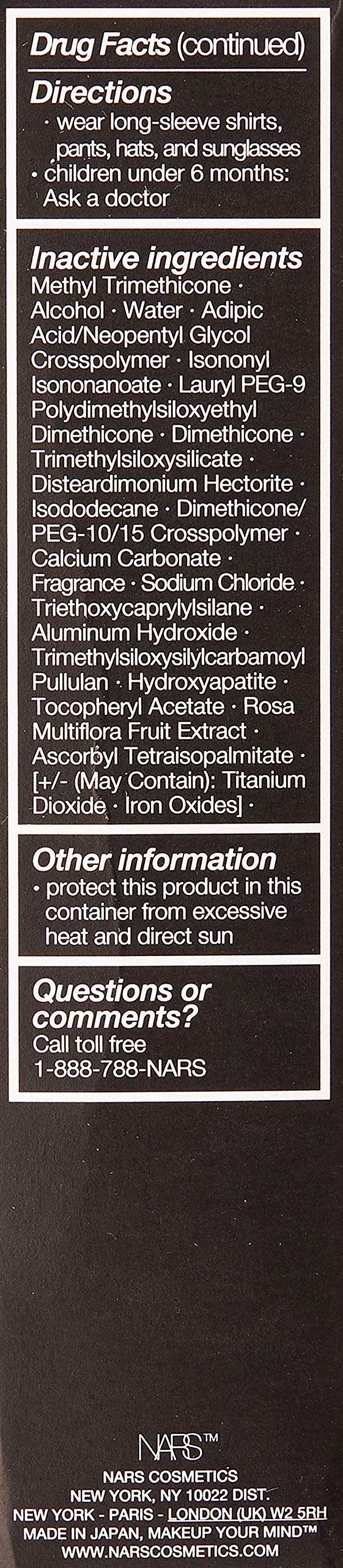 NARS Velvet Matte Skin Tint Spf 30, 01 Finland, 1.7 Ounce NARS