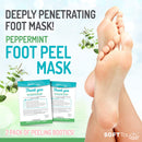 Soft Touch Tea Tree and Peppermint Foot Peel Masks Soft Touch