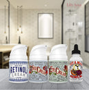 LilyAna Naturals Retinol Cream Moisturizer 1.7 Oz and Vitamin C Serum 1 Oz Bundle - For Face and Eyes, Men and Women - Daily use for Acne, Anti Wrinkle, Anti Aging, Fades Age Spots and Sun Damage LilyAna Naturals