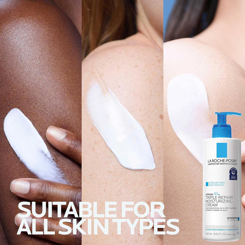 La Roche-Posay Lipikar AP+ Triple Repair Moisturizing Cream | Face & Body Lotion For Dry Skin | Shea Butter & Niacinamide Moisturizer | Gentle Face & Body Cream For Dry, Rough & Sensitive Skin Infinity Warehouse