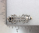 Faship Gorgeous Black Rhinestone Crystal Small Floral Hair Barrette Clip Faship