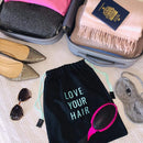 Hair Dryer Bag - Storage Organizer for Styling Tools - with Internal Compartment and Drawstring (15" x 12") - Ideal for Use at Home, Traveling, Guest Rooms, Airbnb's and Hotels EMIKO Store