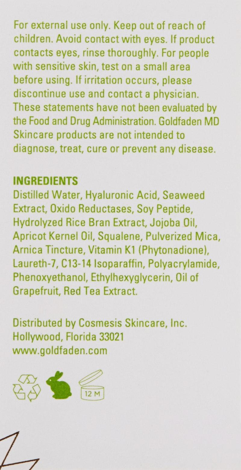 Bright Eyes Dark Circle Concentrate Brightening Eye Cream w/ Soy Peptide, Rice Bran Extract & Arnica | May Reduce Under Eye Darkness, Puffiness & Fine Lines for a More Youthful Glow 0.5 fl. oz. GOLDFADEN MD
