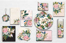 Small Zippered Pouch by Studio Oh! - Bella Flora - 4.5" x 3. 25" - Faux Leather Material with Full-Color Artwork & Cotton Lining - for Makeup, Pens, Chargers & More Studio Oh! Store