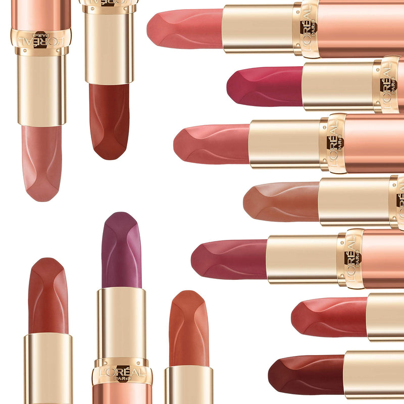 L'Oreal Paris Makeup Les Nus by Colour Riche Lipstick, Bold & Intense Nudes, Rich Saturated Color with Pure Caring Oils, Nu Irreverent, 0.13 oz L'Oreal Paris