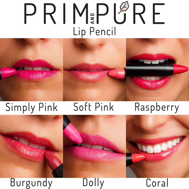Prim and Pure Natural Lipstick Crayon Pencil for Women | Made with Organic and All Natural Ingredients | Non-Toxic & Cruelty Free |Hydrating, Pigmented, and Moisturizing Formula| Made in the USA (Coral) Prim and Pure
