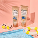 Jergens Natural Glow +FIRMING Self Tanner Body Lotion, Fair to Medium Skin Tone, Sunless Tanning Moisturizer with Collagen and Elastin. Helps to Visibly Reduce Cellulite, 7.5 oz (2 Pack) Jergens