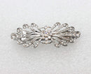 Faship Gorgeous Clear Rhinestone Crystal Small Floral Hair Barrette Clip Faship
