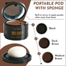 Melange Boutique Root Touch Up Hair Powder Concealer Pod Medium Brown - Tinted Instant Root Cover Hair Makeup to Conceal Gray Hair, Blur Growth, 0.14 Ounce (Pack of 1) Mélange Boutique