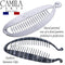 Camila Paris CP3100 7 inch French Banana Clip Hair Comb Classic Girls Updo Flexible Ponytail Holder Interlocking Banana Combs, Fashion Durable Styling Hair Accessories for Women, Made in France Camila
