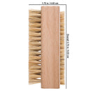 Redecker Natural Pig Bristle Nail Brush with Untreated Beechwood Handle, 3-3/4-Inches REDECKER