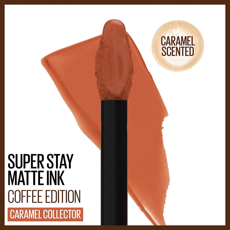 Maybelline New York SuperStay Matte Ink Liquid Lipstick, Coffee Edition, Caramel Collector, 0.17 Ounce Maybelline New York