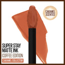 Maybelline New York SuperStay Matte Ink Liquid Lipstick, Coffee Edition, Caramel Collector, 0.17 Ounce Maybelline New York