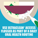 Listerine Ultraclean Access Disposable Snap-On Dental Flosser Refill Heads For Proper Oral Care & Hygiene, Durable Floss Helps Remove Plaque, Unflavored, 28 ct Reach