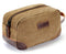 emissary Men's Toiletry Bag Leather and Canvas Travel Toiletry Bag Dopp Kit for Men Shaving Bag for Travel Accessories (Brown) emissary
