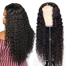 PNEX Lace Front Wigs Human Hair Brazilian Deep Wave Wig 24inch Human Hair Lace Front Wigs For Black Women 4x4 Lace Wigs Pre Plucked Hairline(24 Inch, 4x4 Deep Wave Wig) PNEX