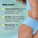 Evvy Vaginal Health Test | At-Home Microbiome Test for BV, Yeast Infection, Ureaplasma & More | Discreet Results in 7–10 Days | Clinician-Reviewed Report & Rx Options Infinity Warehouse