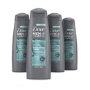 Dove Men+Care Revitalizing 2-in-1 Shampoo and Conditioner For Cleaner, Revitalized Hair Eucalyptus & Birch Plant-Based Cleansers, 90% Naturally Derived Men's Shampoo 12 oz 4 Count DOVE MEN + CARE