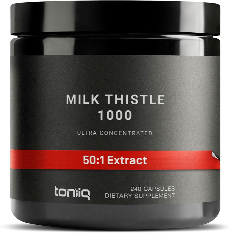 Milk Thistle - Ultra High Potency 50:1 Extract with 80% Silymarin - Highly Concentrated - Third-Party Lab Tested - 90 Capsules Infinity Warehouse