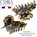 Camila Paris CP3057 French Hair Clips for Women, Handmade, Ivory Tokyo, for Thick Volume Hair, Girls Hair Claw Clips Jaw, Durable Styling Hair Accessories for Women, Strong Hold Grip, Made in France Camila