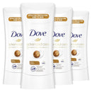 Dove Antiperspirant Deodorant Stick for 48 Hour Protection And Soft And Comfortable Underarms, Shea Butter, Deodorant for Women, 4 Count, 2.6 Ounce Dove