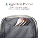 Small Makeup Bag for Purse Travel Makeup Pouch Mini Cosmetic Bag for Women Girls (Small, Dark Grey) Narwey