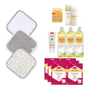 Burt's Bees Baby - New Mama Bundle, Includes Hand Cream, Face Cream, Face Masks, Lip Balm, Shampoo & Wash and Washcloths, Organic Cotton Burt's Bees