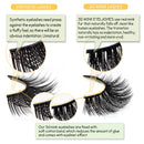 GOO GOO 3D Mink Eyelashes, Daily Type 13mm to 18mm 5 Styles Fake Eyelashes Multipack Real Siberian Mink Fur False Eyelashes Natural Look Hand Made Reusable Eyelashes for Women GOO GOO