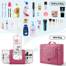 BALEINE Toiletry Bag for Women and Men, Water-Resistance Cosmetic Bags Makeup Organizer for Toiletries with Hanging Hook (Extra Large, Pink) BALEINE
