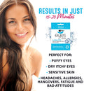 Ice Water EYES by ToGoSpa – Premium Anti-Aging Collagen Gel Pads for Puffiness, Dark Circles, and Wrinkles – Under Eye Rejuvenation for Men & Women - 1 Pack - 3 Pair ToGoSpa