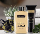 Mens Bath and Body Gift Set - Musk and Blonde Woods - Luxury Christmas, Birthday, Fathers Day Gifts From Daughter, Wife, Son For Dad, Husband - Relaxing Spa Kit for Him in Toiletry Bag Infinity Warehouse