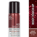 AGEbeautiful Root Touch-Up Spray Temporary Hair Color, Cover Up Gray Concealer, Light Brown AGE beautiful