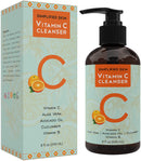Vitamin C Facial Cleanser (8 oz) Gel for Daily Anti-Aging & Acne Treatment. Clear Pores on Oily, Dry & Sensitive Skin. Natural Makeup Removing Face Wash by Simplified Skin Simplified Skin