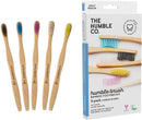 Biodegradable Bamboo Toothbrush by The Humble Co. (5pk) - Eco Friendly Toothbrushes for Sustainable Zero Waste Oral Care, BPA Free Bristle Toothbrush (Medium Bristles) The Humble Co. Store
