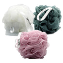 Dip & Dab Premium Body Loofahs + Self-adhesive Hook: Bath & Shower Scrubbing & Exfoliating Loofah Sponges (3 count, 60 gram): 2 Packs/6 Body Puffs Total DIP & DAB